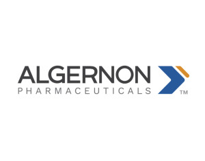 Algernon pharmaceuticals black logo
